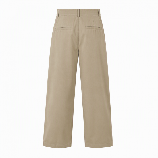 Men's Plain Cross Pleated Pants