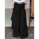 Men's Irregular Layered Design Wide Leg Pants