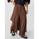 Men's Irregular Layered Design Wide Leg Pants