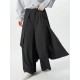 Men's Irregular Layered Design Wide Leg Pants