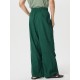 Men's Solid Corduroy Casual Wide Leg Pants