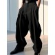 Men's Solid Color Pleated Casual Pants