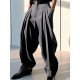 Men's Solid Color Pleated Casual Pants
