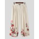 Men's Floral Print Wide Leg Trousers