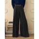 Men's Solid Color Loose Fit High Waist Trousers