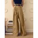 Men's Solid Color Loose Fit High Waist Trousers
