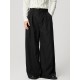 Men's Solid Color Loose Fit High Waist Trousers