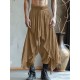 Men's Deconstructed Solid Color Layered Trousers