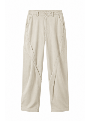 Men's Twist Design Casual Long Trousers
