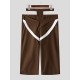 Men's Color-Block Panel Trousers