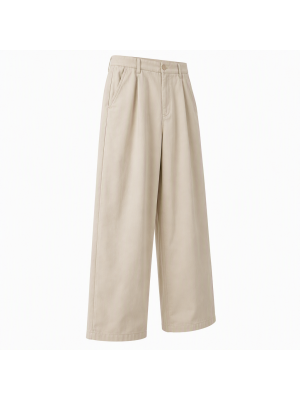 Men's Wide-Leg Solid Color Trousers