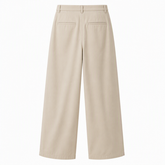 Men's Wide-Leg Solid Color Trousers