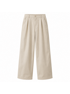 Men's Wide-Leg Solid Color Trousers