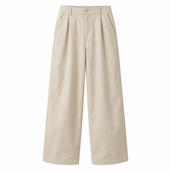 Men's Wide-Leg Solid Color Trousers