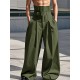 Men's Solid Color Loose Wide-Leg Trousers