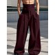 Men's Solid Color Loose Wide-Leg Trousers