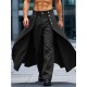 Men's Faux Two-Piece Layered Casual Trousers