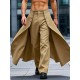 Men's Faux Two-Piece Layered Casual Trousers