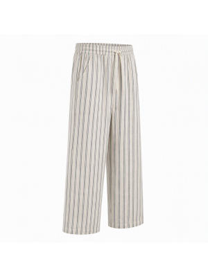 Men's Striped Wide Leg Casual Trousers