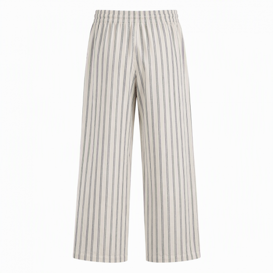 Men's Striped Wide Leg Casual Trousers