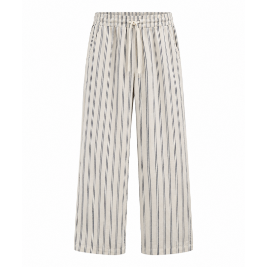 Men's Striped Wide Leg Casual Trousers