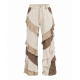 Men's Ruffle Trim Patchwork Casual Trousers
