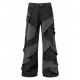 Men's Ruffled Patchwork Casual Trousers