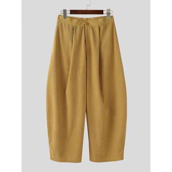Men's Corduroy Loose Casual Trousers