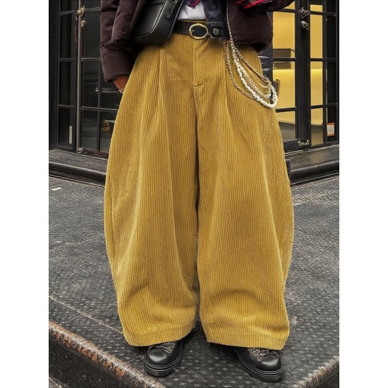 Men's Corduroy Loose Casual Trousers