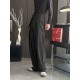 Men's Solid Tie Strap Casual Trousers