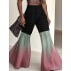 Men's Casual Gradient Flared Trousers