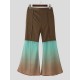 Men's Casual Gradient Flared Trousers