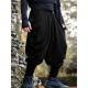 Men's Solid Pleated Loose Casual Trousers