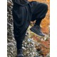 Men's Solid Pleated Loose Casual Trousers