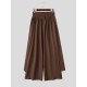 Men's Solid Ruffled Patchwork Trousers