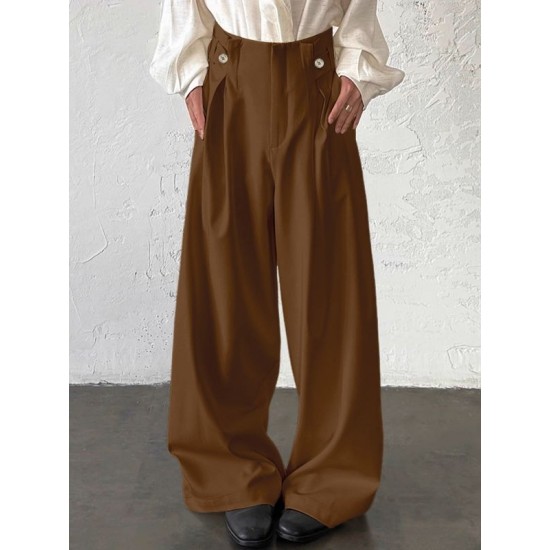 Men's Ribbon Patchwork Design Casual Trousers