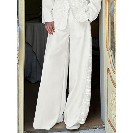 Men's Jacquard Patchwork Casual Trousers