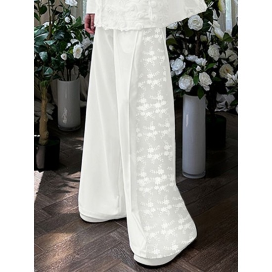 Men's Jacquard Patchwork Casual Trousers