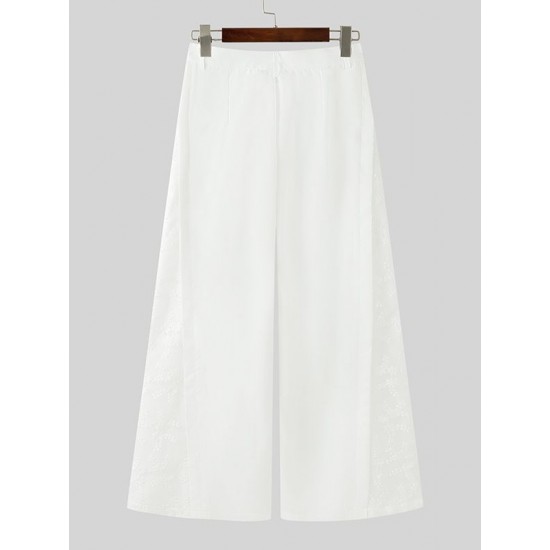 Men's Jacquard Patchwork Casual Trousers