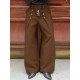 Men's Solid Color Deconstructed Loose Fit Trousers