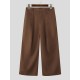 Men's Solid Color Deconstructed Loose Fit Trousers