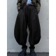 Men's Deconstructed Solid Color Oversized Trousers