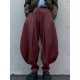 Men's Deconstructed Solid Color Oversized Trousers
