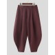 Men's Deconstructed Solid Color Oversized Trousers