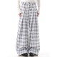Men's Plaid Button Front Wide Leg Trousers