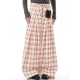 Men's Plaid Button Front Wide Leg Trousers
