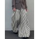 Men's Casual Striped Wide Leg Trousers
