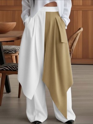 Men's Deconstructed Contrast Flap Patchwork Trousers