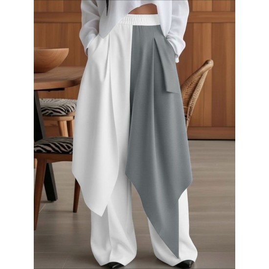 Men's Deconstructed Contrast Flap Patchwork Trousers