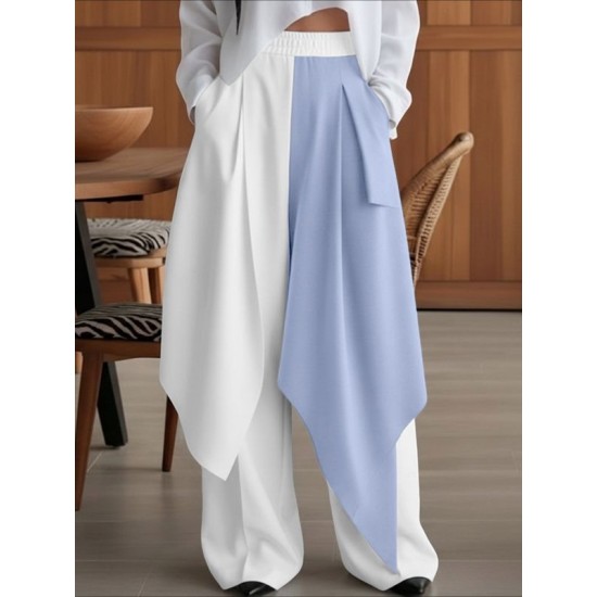 Men's Deconstructed Contrast Flap Patchwork Trousers